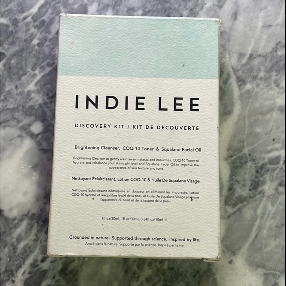 New Indie Lee Discovery Kit‎ Cleanser Toner Facial Oil